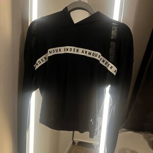 Under Armour Women's Black Hoodie with White Accents